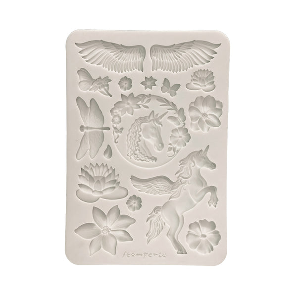 Stamperia WONDERLAND A5 Silicone Mixed Media Moulds Resin #KACMA612
