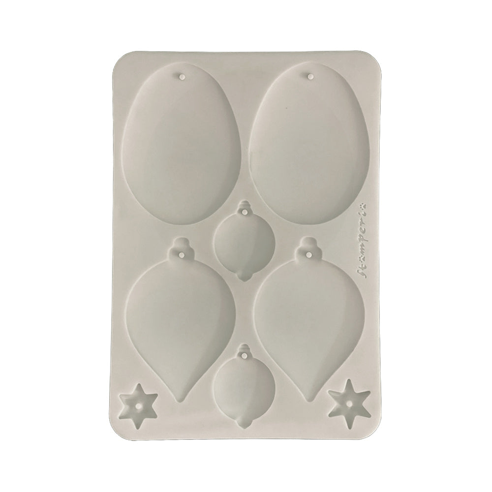 Stamperia All you Need for CHRISTMAS - BALLS A5 Silicone Mixed Media Moulds Resin #KACMA613