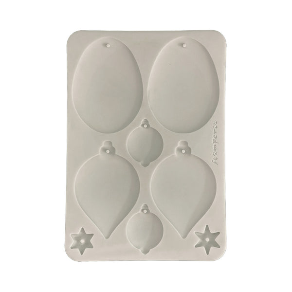 Stamperia All you Need for CHRISTMAS - BALLS A5 Silicone Mixed Media Moulds Resin #KACMA613