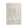 Stamperia All you Need for CHRISTMAS - VILLAGE A5 Silicone Mixed Media Moulds Resin #KACMA616