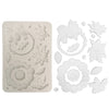 Stamperia All you Need for CHRISTMAS - GARLANDS A5 Silicone Mixed Media Moulds Resin #KACMA618