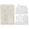 Stamperia All you Need for CHRISTMAS - COTTAGE A5 Silicone Mixed Media Moulds Resin #KACMA619