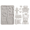 Stamperia FURRY FRIENDS 2 - DOGS - A5 Silicone Mixed Media Moulds Resin #KACMA627