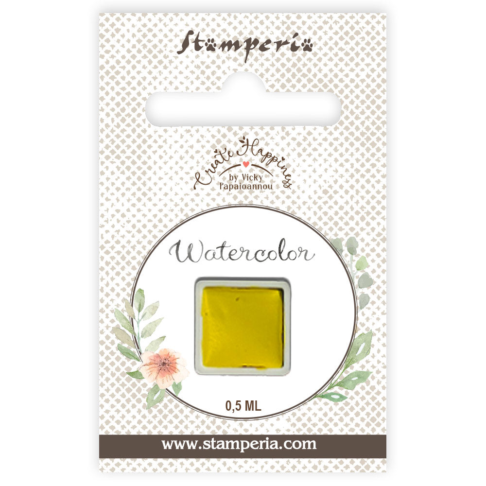 Stamperia Create Happiness YELLOW - WATERCOLOR REFILL 0,5ml #KAJC05