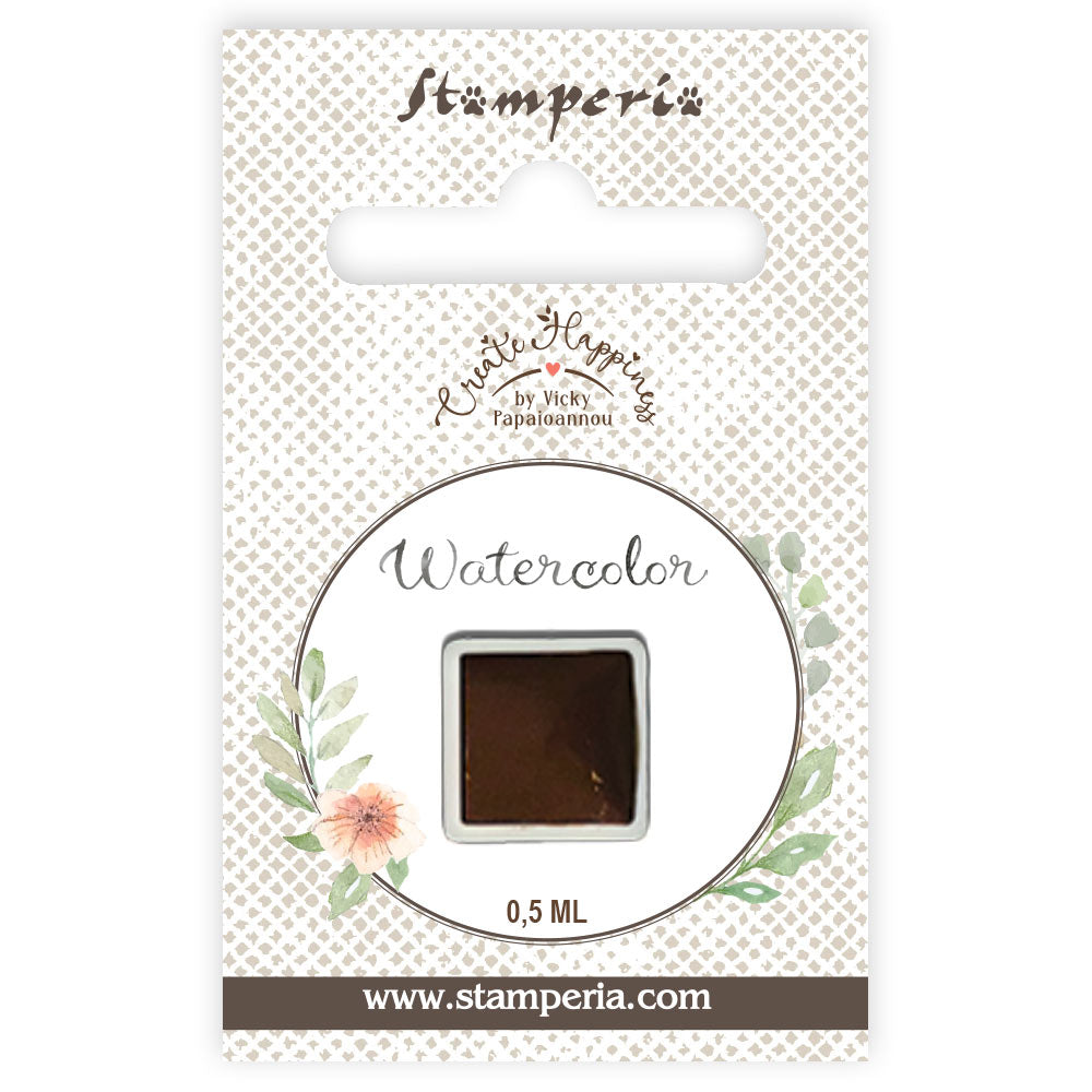 Stamperia Create Happiness BROWN - WATERCOLOR REFILL 0,5ml #KAJC13