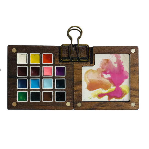 Stamperia Create Happiness WATERCOLOR PAINT SET - WOOD BOX #KAJKIT01