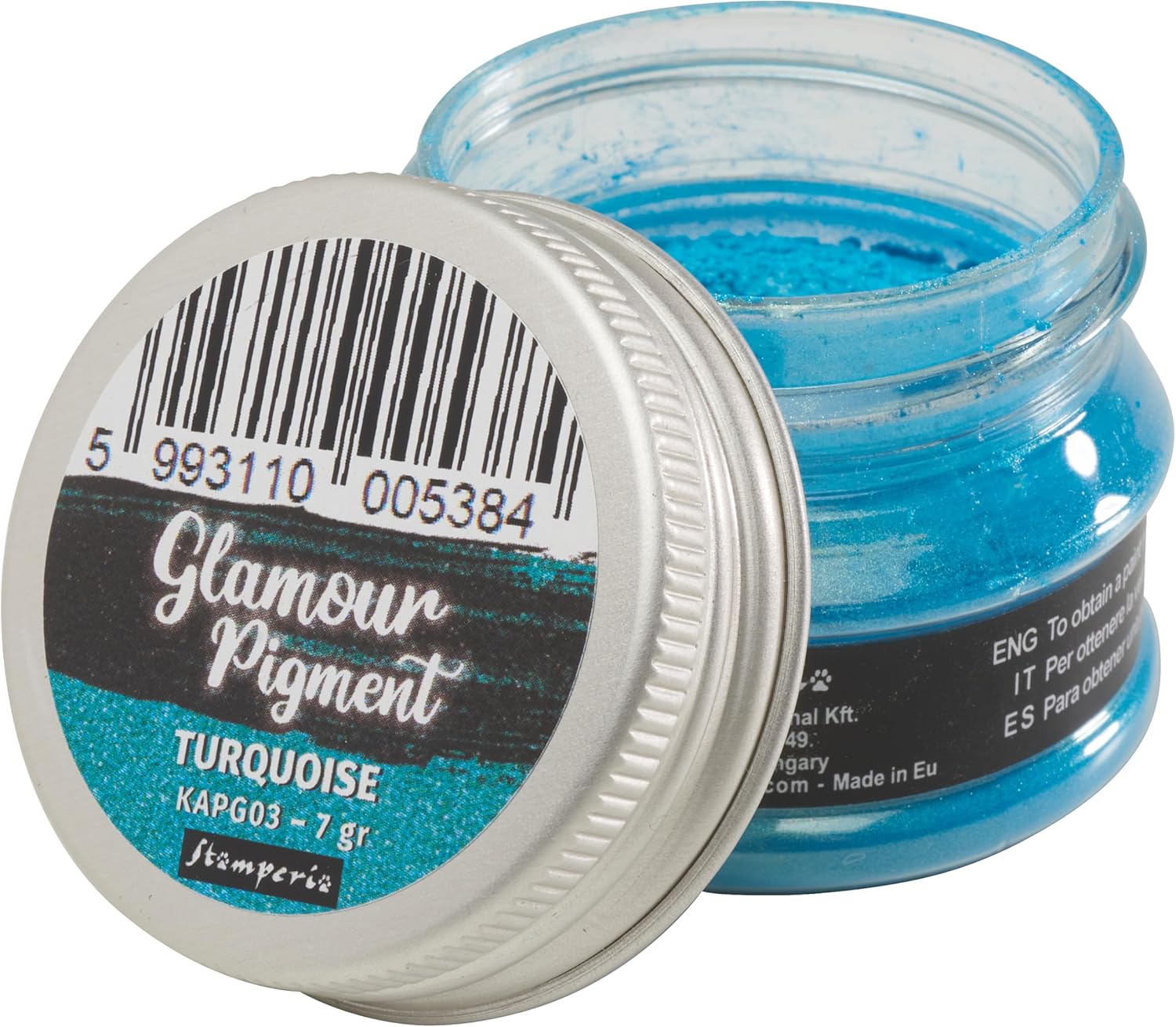 Stamperia TURQUOISE Glamour Pigment 7 gr #KAPG03