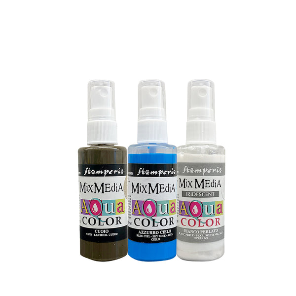 Stamperia Christmas THE NUTCRACKER AQUACOLOR KIT Set of 3 60 ml bottles #KAQXNT