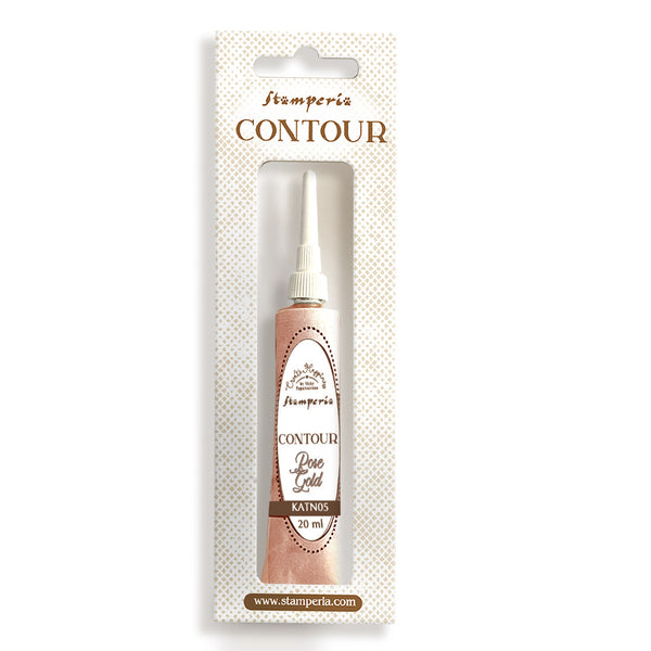 Stamperia Create Happiness Christmas Contour Liner ROSE GOLD 20 ML #KATN05