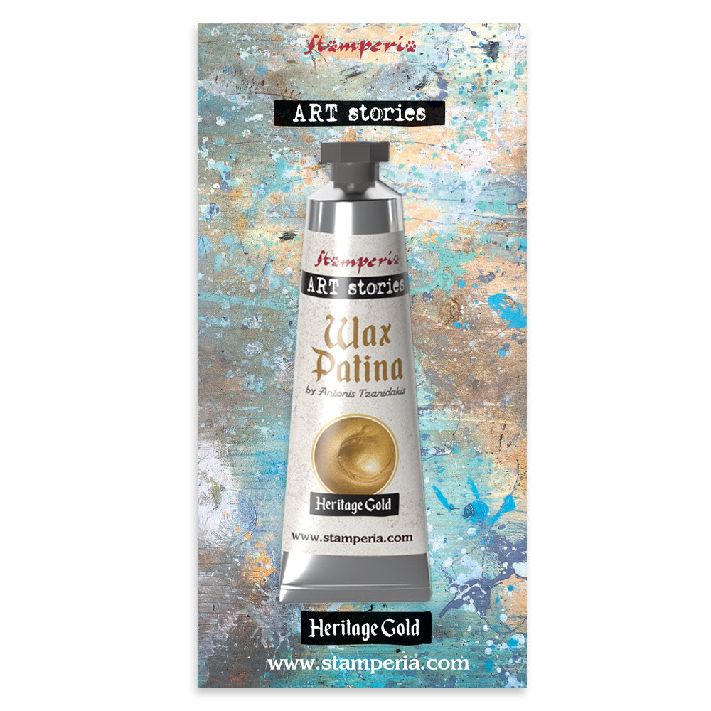 STAMPERIA Art Stories HERITAGE GOLD Wax Patina 40 ml / 1.35 fl oz #KECW06