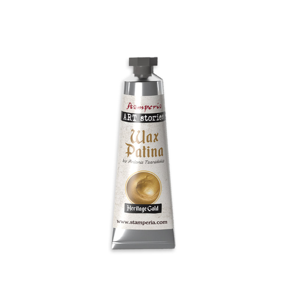 STAMPERIA Art Stories HERITAGE GOLD Wax Patina 40 ml / 1.35 fl oz #KECW06