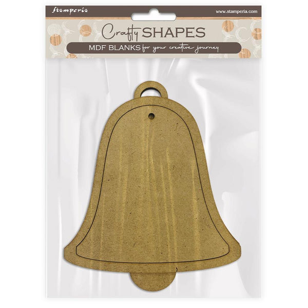 Stamperia CRAFTY Shapes BELLS Die Cuts Chipboard Shapes #KLSM02