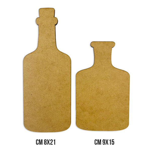 Stamperia CRAFTY SHAPES BOTTLES Die Cuts Chipboard Shapes #KLSM03