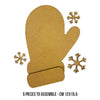 Stamperia CRAFTY Shapes GLOVES and SNOWFLAKES Die Cuts Chipboard Shapes #KLSM12