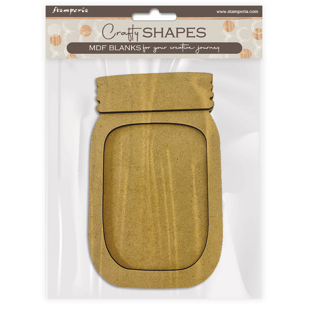 Stamperia CRAFTY SHAPES JARS Die Cuts Chipboard Shapes #KLSM19