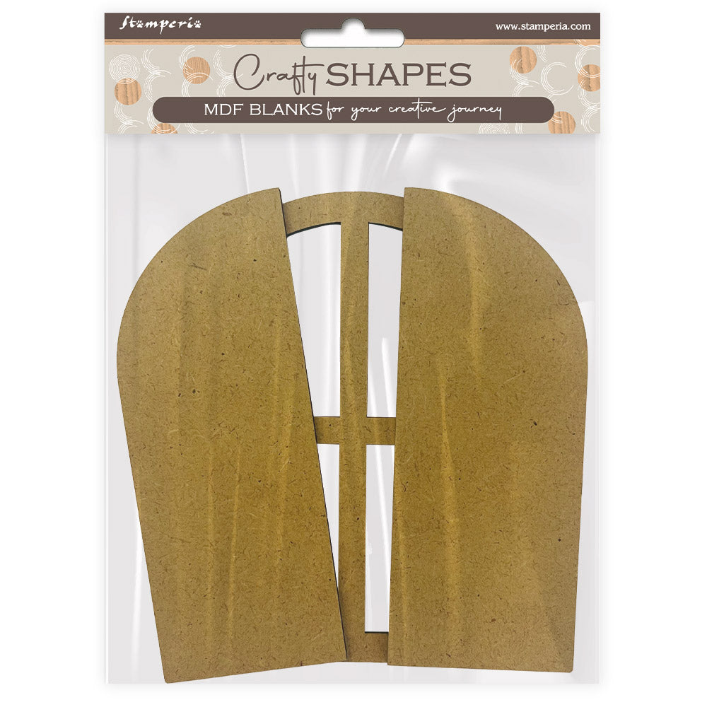 Stamperia CRAFTY SHAPES Golden Harmony WINDOW Die Cut MDF Shapes #KLSM25