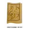 Stamperia CRAFTY Shapes MUSIC NOTES Die Cuts Chipboard Shapes #KLSM31