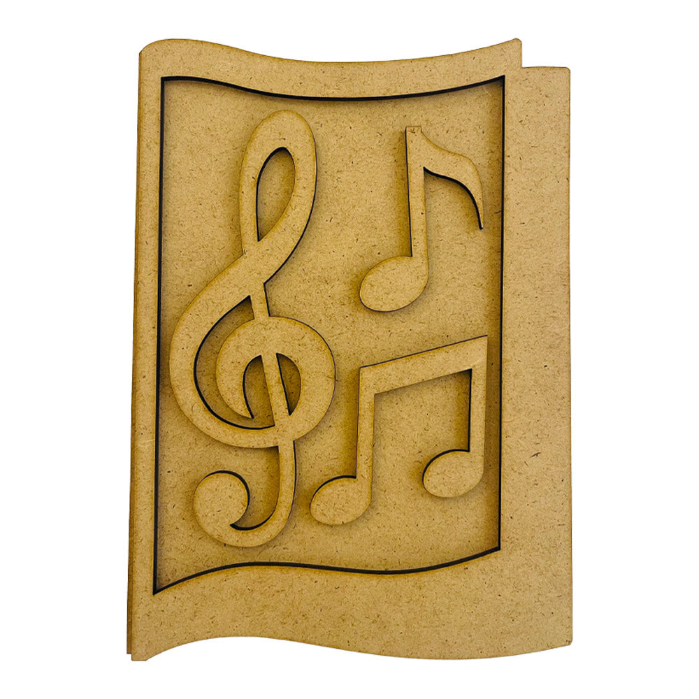 Stamperia CRAFTY Shapes MUSIC NOTES Die Cuts Chipboard Shapes #KLSM31