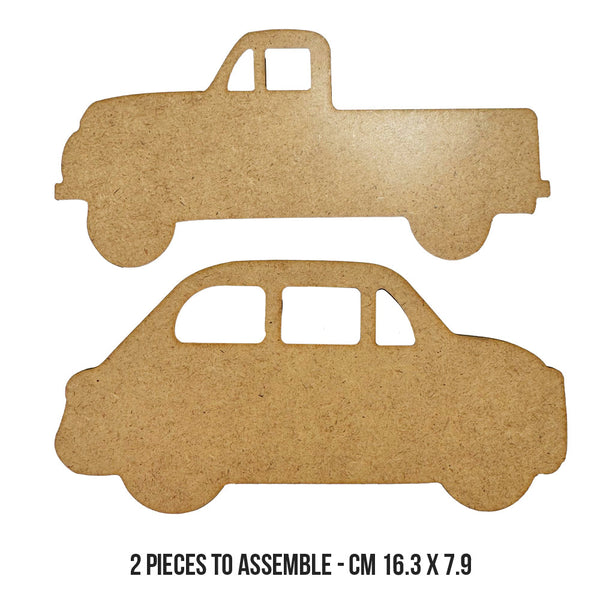 Stamperia CRAFTY Shapes ART OF TRAVELLING - CARS AND TRUCK Die Cuts Chipboard Shapes #KLSM32