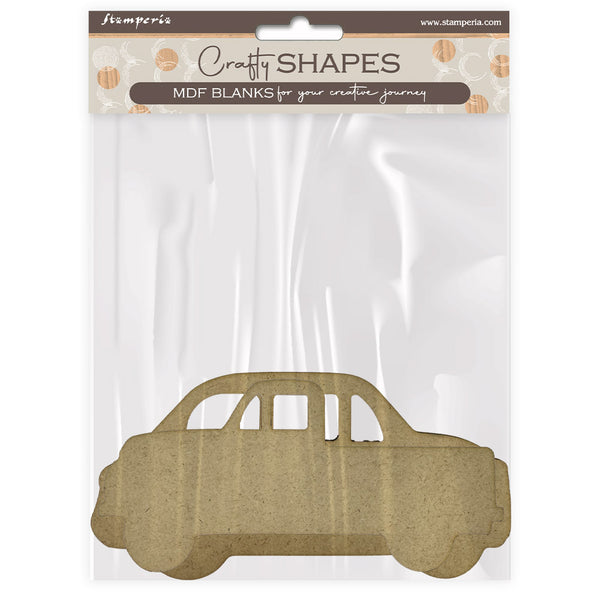 Stamperia CRAFTY Shapes ART OF TRAVELLING - CARS AND TRUCK Die Cuts Chipboard Shapes #KLSM32