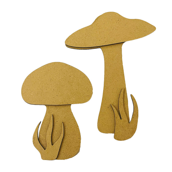 PRE-ORDER Stamperia HIDDEN GROVE - MUSHROOMS CRAFTY Shapes Die Cuts HDF MDF Shapes #KLSM44