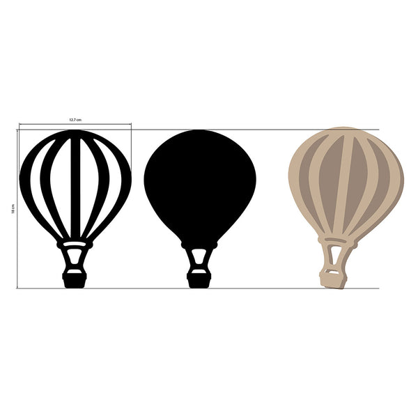 Stamperia TIMELESS AIR BALLOON Crafty Shapes Die Cuts Chipboard Shapes #KLSM52