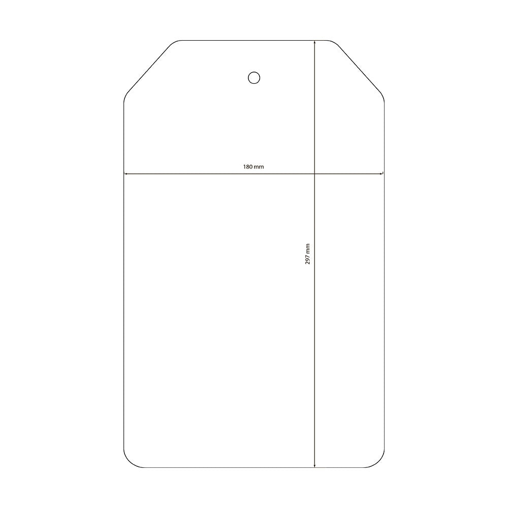 Stamperia Art Stories LARGE TAG Crafty Shapes MDF Blanks 31x19 cm #KLSM57