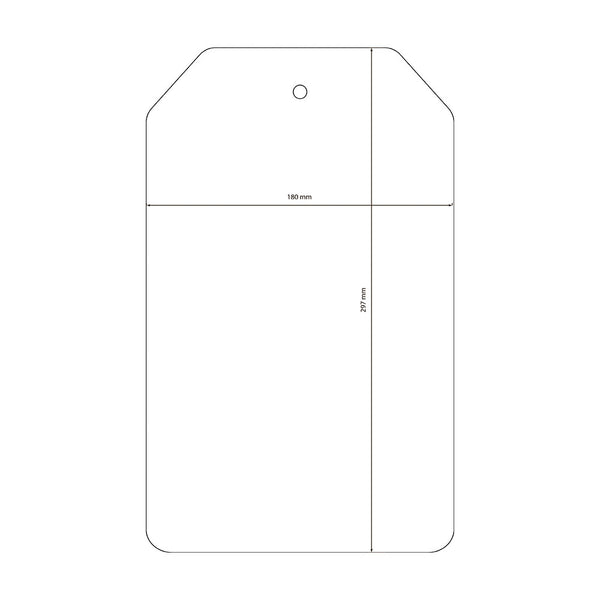 Stamperia Art Stories LARGE TAG Crafty Shapes MDF Blanks 31x19 cm #KLSM57