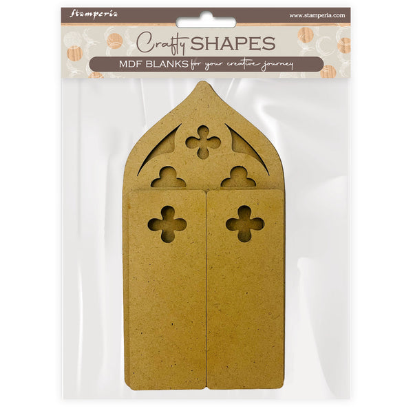 Stamperia VENICE - CITY OF ART - WINDOW Crafty Shapes Die Cuts Chipboard Shapes #KLSM58