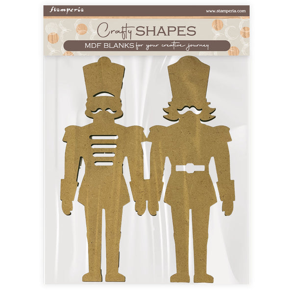 Stamperia ALICE IN CHRISTMAS - SOLDIERS Crafty Shapes Die Cuts Chipboard Shapes #KLSM64