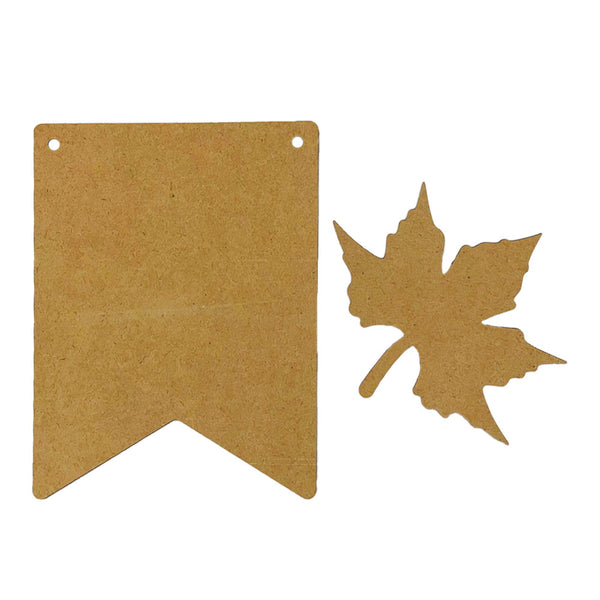 Stamperia WHISPERING WOODS - LEAF Crafty Shapes Die Cuts Chipboard Shapes #KLSM65