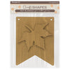 Stamperia WHISPERING WOODS - LEAF Crafty Shapes Die Cuts Chipboard Shapes #KLSM65