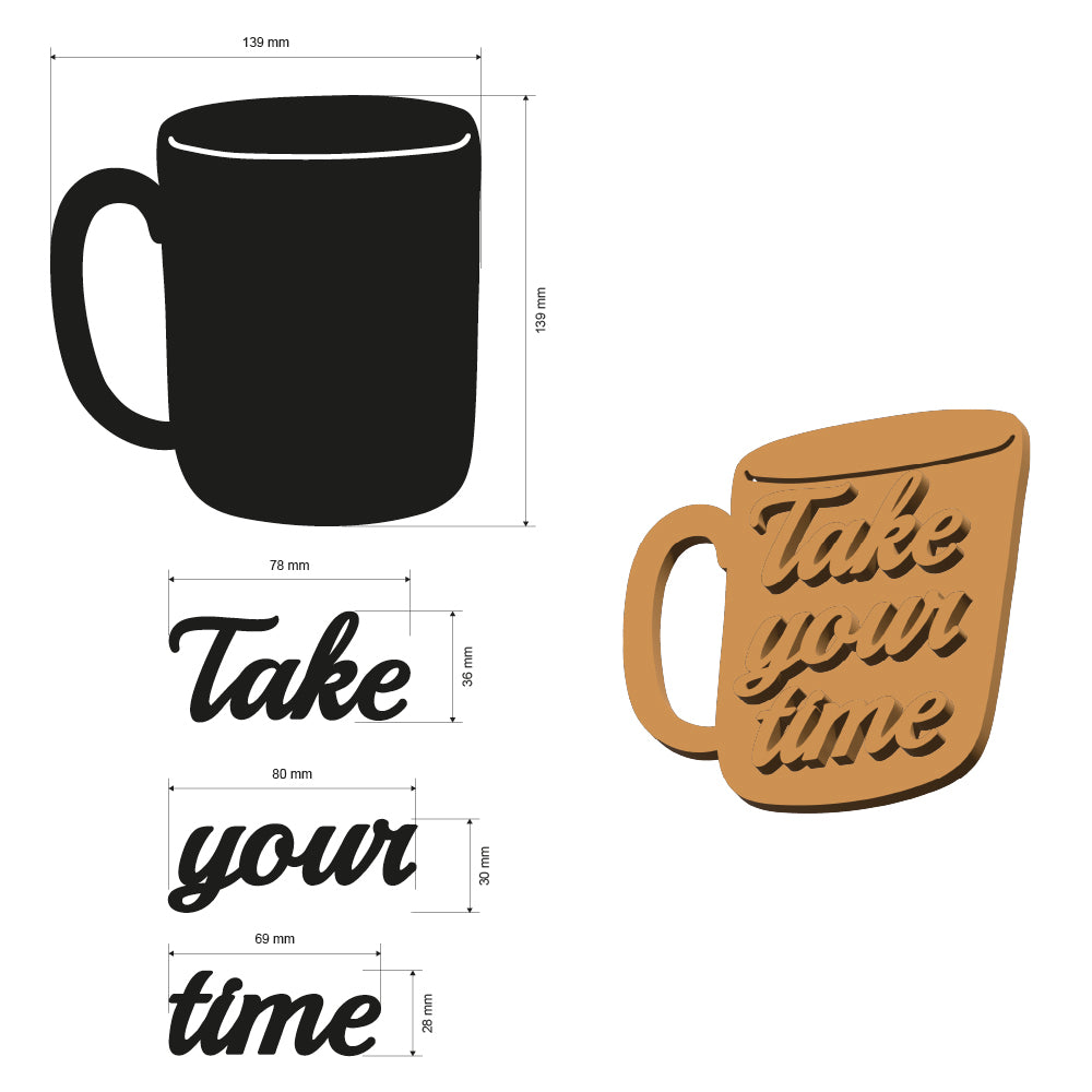 Stamperia WHISPERING WOODS - CUP Crafty Shapes Die Cuts Chipboard Shapes #KLSM66