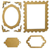 Stamperia QUIET DAYS - FRAMES and PLATES Crafty Shapes Die Cuts Chipboard Shapes #KLSM72