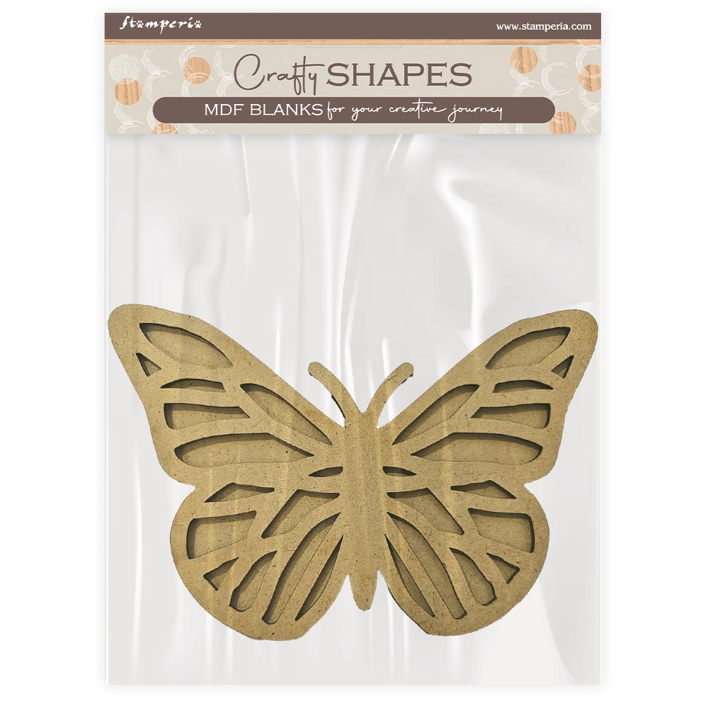 Stamperia QUIET DAYS - BUTTERFLY Crafty Shapes Die Cuts Chipboard Shapes #KLSM73