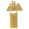 Stamperia FAMILY - HOUSE AND MICE Crafty Shapes Die Cuts Chipboard Shapes #KLSM76