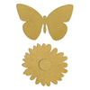 Stamperia DAISY ART Daisy and BUTTERFLY Crafty Shapes Die Cuts Chipboard Shapes #KLSM79