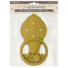 MDF craft shapes in packaging with 'Stampendous' branding on a white background