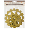 Set of MDF gears in packaging with 'Craft Shapes' branding on a white background