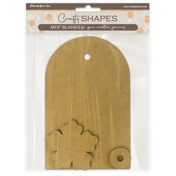 Stamperia SECRET DIARY - TAG Crafty Shapes Die Cuts Chipboard Shapes #KLSM86