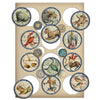 Stamperia COSMOS - Colored Wooden Wood Shape A5 #KLSP127