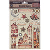 Stamperia GEAR UP FOR CHRISTMAS COZY HOUSES Colored Wooden Wood Shape A5 #KLSP165