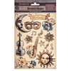 PRE-ORDER Stamperia MASQUERADE Colored Wooden Wood Shape A5 #KLSP178