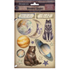 Stamperia COSMOS - Colored Wooden Wood Shape A5 #KLSP207