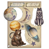 Stamperia COSMOS - Colored Wooden Wood Shape A5 #KLSP207