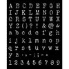 Stamperia Mix Media Art ALPHABET and NUMBERS Best Sellers Stencil 20x25 cm #KSTD061