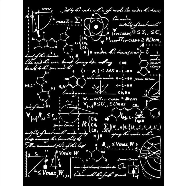 Stamperia Mix Media Art ALCHEMY FORMULAS Best Sellers Stencil 20x25 cm #KSTD097