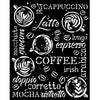 Stamperia Mixed Media Art COFFEE and CHOCOLATE CAPPUCCINO Stencil 20x25 cm #KSTD151