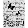 Stamperia DAISY ART - LETTER and BUTTERFLY Mixed Media Art Stencil 20x25 cm #KSTD199