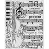 Stamperia SYMPHONY - VIOLIN Mixed Media Art Stencil 20x25 cm #KSTD210